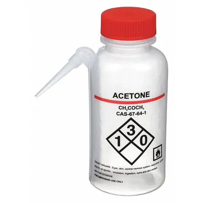 OEM Wash Bottle: 250 mL - Wide Mouthed Integrated Spout Wash Bottles
