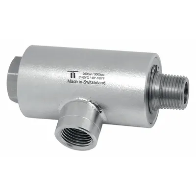 MOSMATIC Rotary Union: Elbow, Plain 304 Stainless Steel, 1 Passages - Stainless Steel Rotating Joints & Unions