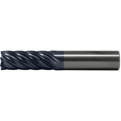 CLEVELAND Square End Mill: Carbide, AP/MAX Coated, 7 Flute, 5/8" Mill Dia, 1-7/8" LOC - Fast-Cutting Carbide Square End Mills for Stainless Steel & Super Alloys