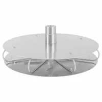MOSMATIC Manhole Cleaner: 20 in Cleaning Path, 1 in Inlet Dia, NPTF, Stainless Steel, 4 Nozzles (MPN 81.923)
