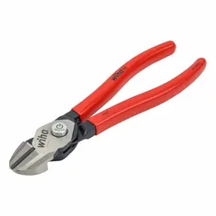 Straight, oval-jaw diagonal-cutting pliers with 7/8 in jaw length and 1 1/8 in jaw width. Overall length of 8 in. Used for cutting wire, cable ties, and small fasteners in electrical, maintenance, and assembly work.