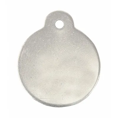 C.H. HANSON Blank Tag: Stainless Steel, 1 1/4 in Dia, Silver, 0.04 in Thick, Round - General Purpose Blank Valve Tags