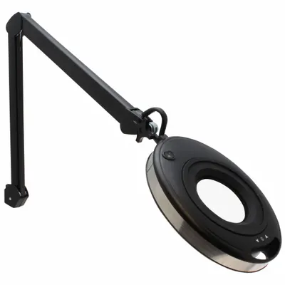 AVEN Interchangeable Lens Magnifying Lamp: LED, 2.25x/4x, 5_12 Diopter, 950 lm Max Brightness - Desk-Clamp Magnifier Lights