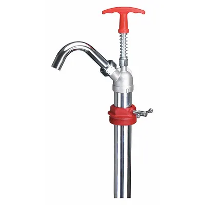 WESTWARD Hand Pump: Lever Action, Pump with Spout, 26 oz per stroke, 600 cps Max. Viscosity - Down-Stroke Drum Pumps