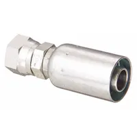 Straight carbon steel hydraulic crimp fitting with ORS (O-Ring Seal) female x male connection. Designed for -12 hose dash size and 1"-14 thread. Used to connect hose ends to ORS ports in fluid power systems