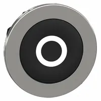 SCHNEIDER ELECTRIC Push Button Head: 30 mm Panel Size, Non-Illuminated, Metallic, O, Black (MPN ZB4FA232)