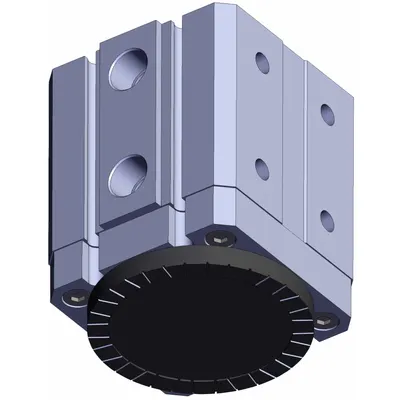 SMC MHM-32D Magnetic Gripper, RC1/8 in, 500 N Holding Force, 50 mm Width - Magnetic Grippers for Perforated Metal Applications