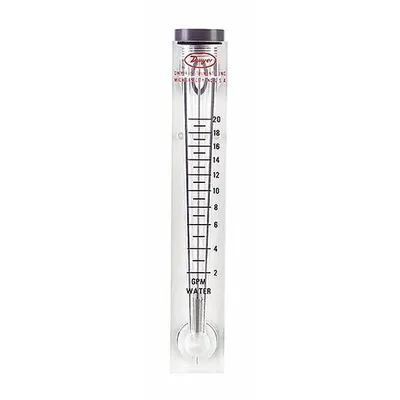 Dwyer Flow Meter Pvc 2 - 20 Gpm: Acrylic Flowmeter, Scale, Variable Area, Inline - Inline Flowmeters for Air & Compressed Gases