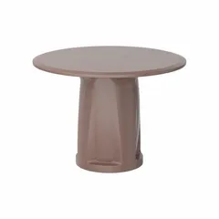 This 42-inch diameter cylinder base table from CORTECH features a brown polyethylene top with no game top design. It accepts ballast for added stability and complies with ISO 22196 antimicrobial standards. Suitable for commercial dining areas, break rooms, and other high-traffic settings.