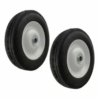 MARATHON Caster Wheels: 8 in Wheel Dia., 2 5/32 in Wheel Wd, Rubber, 350 lb Load Capacity, 8x2, 1 PR (MPN 02683)