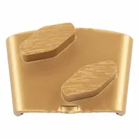 HUSQVARNA Grinding Tool: Soft, 25 Grit, Gold, 2 Segments, Concrete, Clockwise/Counterclockwise (MPN VARI-GRIND EZ S25 DS)