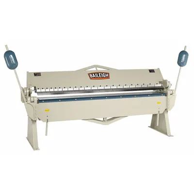 BAILEIGH INDUSTRIAL Sheet Metal Brake: Hand Lever : Top Edge Actuation + Finger - Manual Box & Pan Brakes