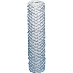 String wound water filter cartridge with 3 micron nominal rating and 7.1 lpm flow rate. Filter media is stainless steel; construction uses cotton and stainless steel. Suitable for sediment reduction in industrial water systems.
