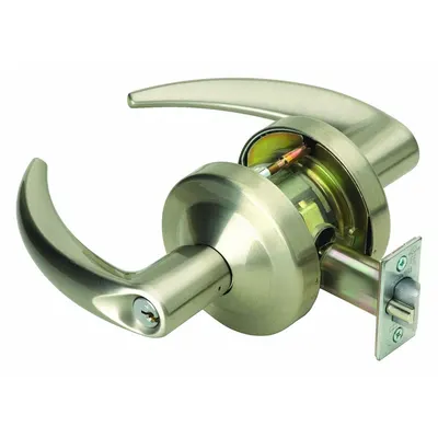 SCHLAGE Door Lockset: Storeroom Lever Locksets, Chrome - Electric Lever Locksets