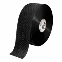 Floor Marking Tape: Gen Purpose, Solid, Black, Gen Floor Marking, 4 in x 100 ft, 50 mil Tape Thick (MPN MT403)