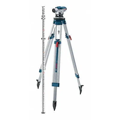 BOSCH Automatic Level Kit: Self-Leveling, 26X, 35 9/16 mm Aperture, 330 ft Working Range (Max) - Optical Levels