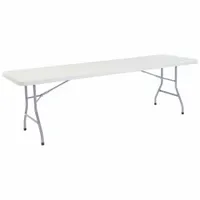NATIONAL PUBLIC SEATING Folding Table: Rectangle Table Shape, Speckled Gray Tabletop, 30 in Dp, Gray (MPN BT-3096)