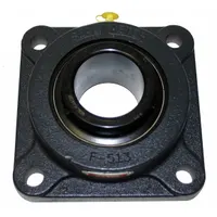 SEALMASTER 4 Bolt Flange Bearing: Radial Ball, 1 in Bore, Cast Iron, Set Screws, 4 1/4 in Lg, Square (MPN MSF-16)