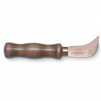 AMPCO Linoleum Knife: Straight, 4 1/2 in Blade Projection Lg, 7 1/2 in Overall Lg, Copper Nickel (MPN K-40)