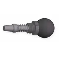 Weld Mount Retractable Spring Plunger: Ball Knob, 0.5 in Plunger Wd, 0.625 in Plunger Projection (MPN GI1/2T1.5-B--B3)