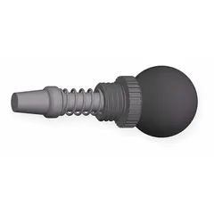 This nonlocking ball-knob weld-mount indexing plunger has a 0.5 in plunger width and 0.625 in plunger projection. It is used in industrial fixturing and positioning applications for manual retraction and release of a spring-loaded plunger to locate, align, or lock parts in jigs and assembly lines.