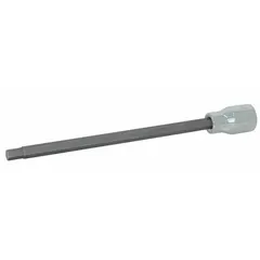 Hex bit socket with 3/8 in drive and 5/16 in hex tip, overall length 6-1/16 in. Designed for driving hex-head fasteners in assembly and maintenance tasks.