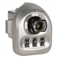 MASTER LOCK Locker Lock: Silver, Left or Right, 1/4 in Mounting Hole Dia., Manual, Scrolling Combo (MPN 3670-03)