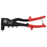 Rivet Tool Kit: Blind, Fits 1/8 in_3/16 in Rivet Dia, 12 in Overall Lg (MPN 200F)