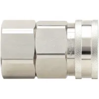 SNAP-TITE Hydraulic Quick Connect Hose Coupling: 1 1/2 in, 316 Stainless Steel, Fluorocarbon, FNPT (MPN SVHC24-24FV)