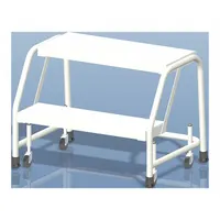 BALLYMORE Step Stool: 1.6 ft Overall Ht, 350 lb Load Cap, 2 Steps, Aluminum, 2.4 ft Standing Ht (MPN A2S30)