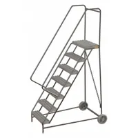 TRI-ARC Wheelbarrow Ladder: 5.8 ft Platform Ht, Assembled, No Locking Mechanism, Aluminum (MPN WLARTR107245)