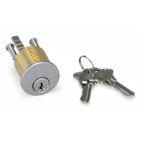 ALARM LOCK Lockset Cylinder: Rim, Chrome (MPN CER-12345)