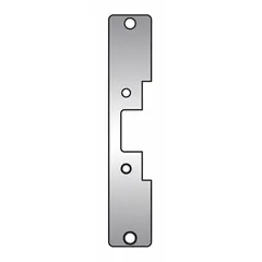 Electric strike faceplate compatible with Series 5000 electric strikes. Measures 7 15/16 in height. Used as a replacement or upgrade faceplate in access control systems for commercial and industrial door security applications.