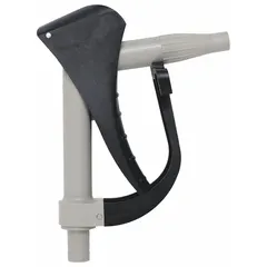 This manual nozzle is designed for dispensing fluids from drums in industrial and chemical handling applications. The nozzle body is constructed of polypropylene with Viton seals, and the spout is made of polypropylene with an integral connection. No meter is included.