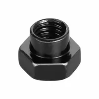 FLEXPIPE Nut: Nut, Black, Chromium-Molybdenum Steel, 8 mm Lg, M6 Thread Size, Joint Set Nut (MPN M6-N)