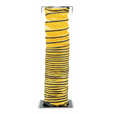 ALLEGRO Blower Ducting: 8 in Dia, 25 ft Lg, For Use With Blowers, Black/Yellow - Ducts for Confined Spaces