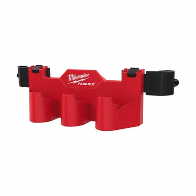 MILWAUKEE PACKOUT Tool Box Battery Rack Attachment: 5 in W x 4 13/16 in H x 16 13/16 in L - PACKOUT Tool Racks, Shelves & Holders