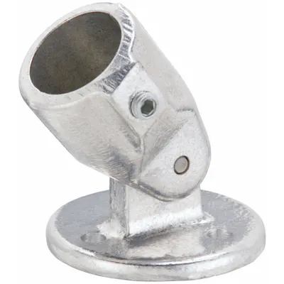 HOLLAENDER Structural Pipe Fitting: Adj Flange, Round, 1 in For Pipe Size - Aluminum Mounts