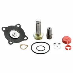 This repair kit restores sealing and internal function of REDHAT solenoid valves. It includes seals and components for valve overhaul, extending service life in pneumatic and hydraulic circuits.