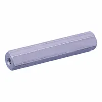 Aluminum 2011-T3 hex standoff with female threads on both ends, fully threaded. Used for spacing and supporting printed circuit boards or panels in electronic assemblies. Supplied in a 25-piece pack