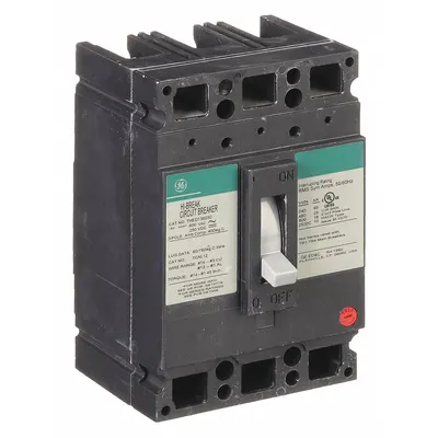 GE Molded Case Circuit Breaker: 30 A Amps, 14kA at 277V AC, Fixed, Line/Load Lug - TED-, TEHD-Frame GE Molded Case Circuit Breakers