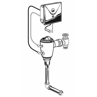 AMERICAN STANDARD Automatic Flush Valve: Selectronic, 0.5 gpf Gallons per Flush - Urinal Automatic Flush Valves