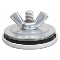 Oiltight hole seal for closing unused push button openings in electrical enclosures. Made of carbon steel with a gray powder-coated finish. Includes an oil-resistant gasket. Accommodates a 1/2 in conduit hole size and a maximum hole diameter of 0.87 in. Rated NEMA 12.