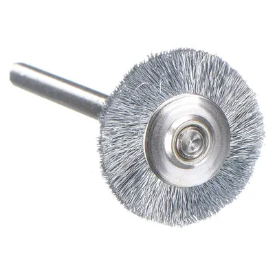 DREMEL Rotary Tool Brush: 3/4 in Brush Dia, Wheel Brush, Straight, Mounted, Carbon Steel - Wire Brushes for Rotary Tools