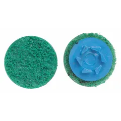 General-purpose surface-conditioning disc for all metals. Fine aluminum oxide abrasive for cleaning, blending, and finishing. 2-inch diameter suitable for detail work and tight areas. Supplied in a 50-pack.