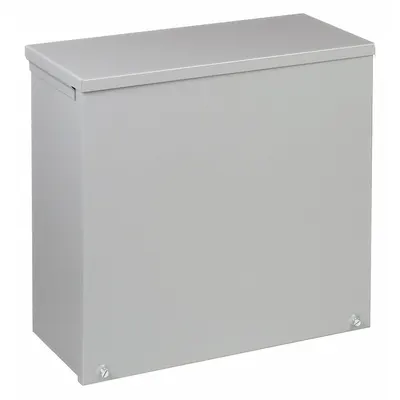 HOFFMAN Enclosure: Steel, 36 in x 36 in x 12 in, 3R, Solid Cover, Screw On, Included - Steel Enclosures with Screw-On Covers