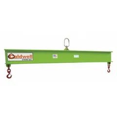 Fixed-type lifting beam with 120 in overall length and 500 lb working load limit. Distributes load evenly across multiple lift points for stable overhead handling. Suitable for general industrial lifting tasks requiring balanced load distribution.