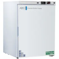 This controlled room temperature cabinet maintains a stable range of 20°C to 25°C for sensitive materials. It operates on 115 V and includes three adjustable shelves. The right-hinge door provides access to the interior. Overall dimensions are 23 3/4 in width by 24 in depth.