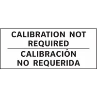 Calibration Label: No Header, 2 1/4 in Wd, 1 in Ht, White, Polyester, Indoor, ISO Quality, 225 PK (MPN TC3-21104)