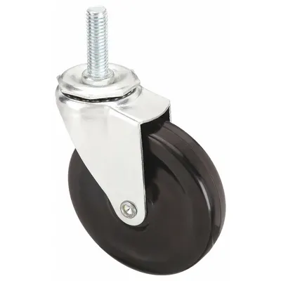 OEM Stem Caster: 4 in Wheel Dia - NSF-Listed Sanitary Threaded Stem Casters